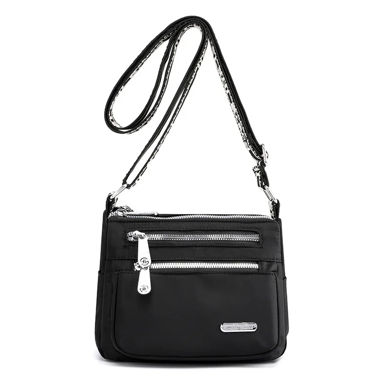 
2021 Trendy Designer Black Crossbody Bags Wholesalers Bulk Buy Women Sling Bags Custom Logo Shoulder Bags for Ladies 
