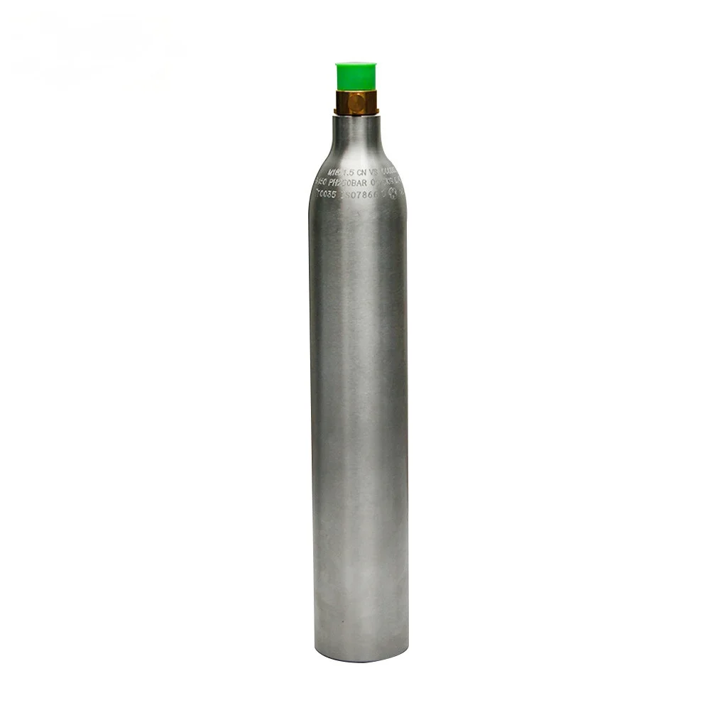 Aluminum co2 cylinder co2 gas cylinder co2 bottle 420g for soda maker