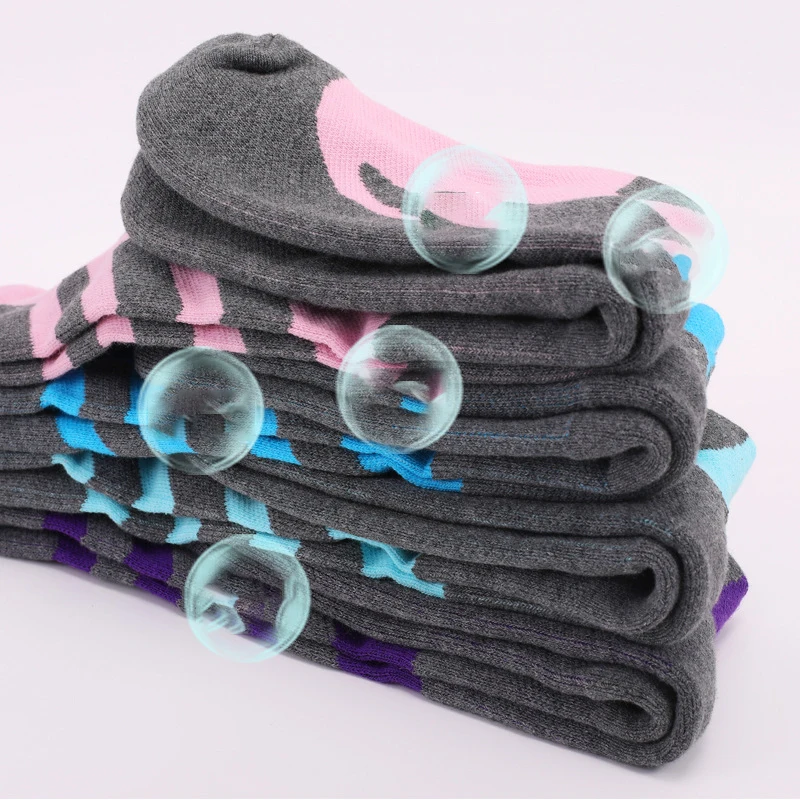 Outdoor Ski mountaineering thickened warm stockings high tube  BCI cotton compression sports socks for men and women in winter