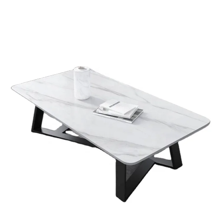 Rock board simple modern living room light luxury coffee table table