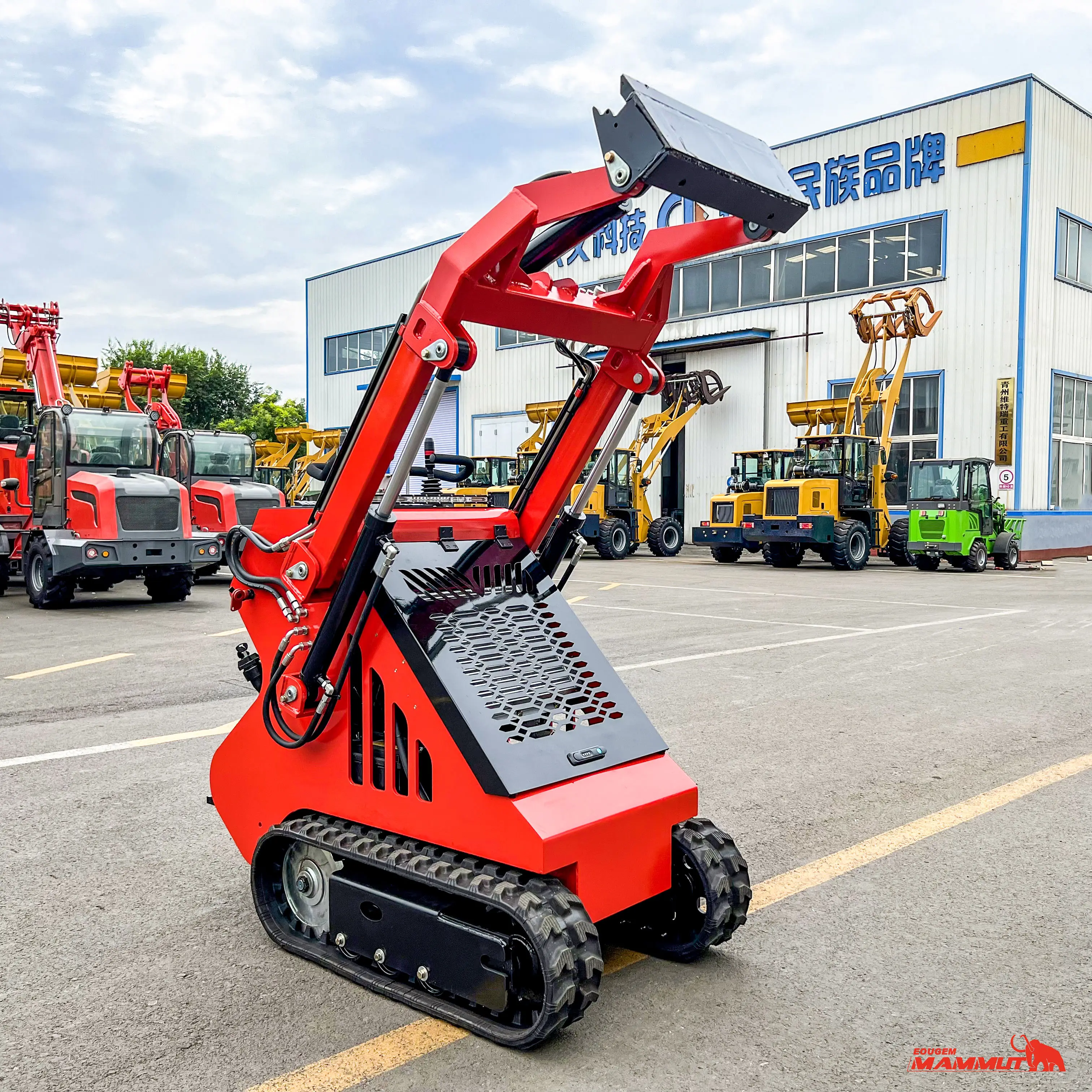 mammut Mini Skid Steer Loader KUBOTA Diesel Engine Small Crawler/Tracked/Wheeled Front Loaders With Bucket