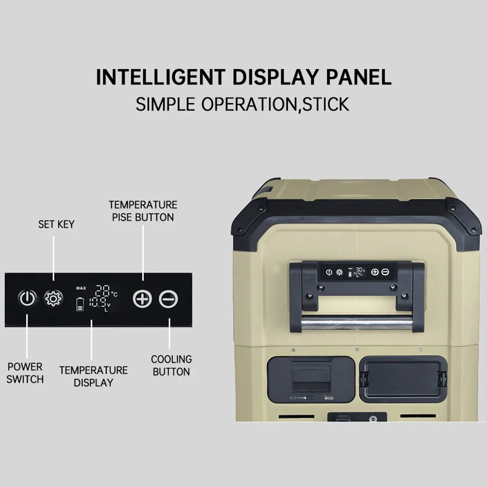 Outdoor Camping Camper 12V Car Portable Compressor Fridge 35L Car Refrigerator