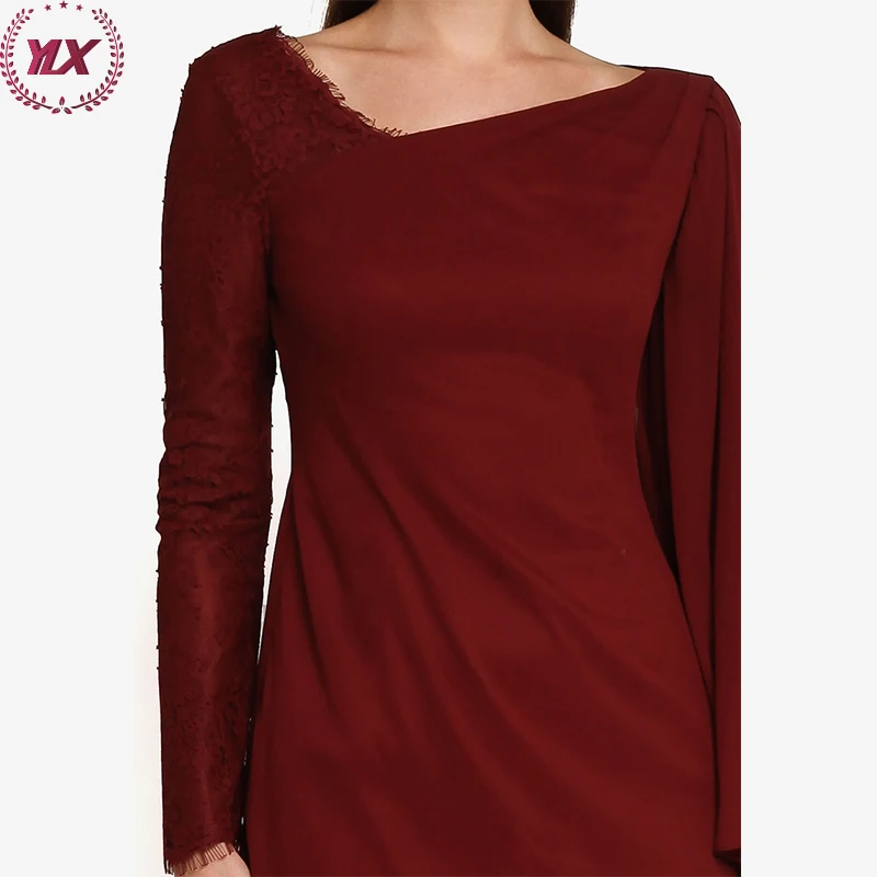 2022 Malaysia Indonesian Clothing For Women Kebaya Malaysian Moden Plain Casual Linen Baju Kurung