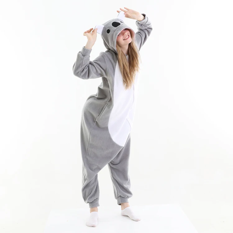 
2020 new winter robe koala sleepwear animated fashion flannel oversized bathrobe for women 