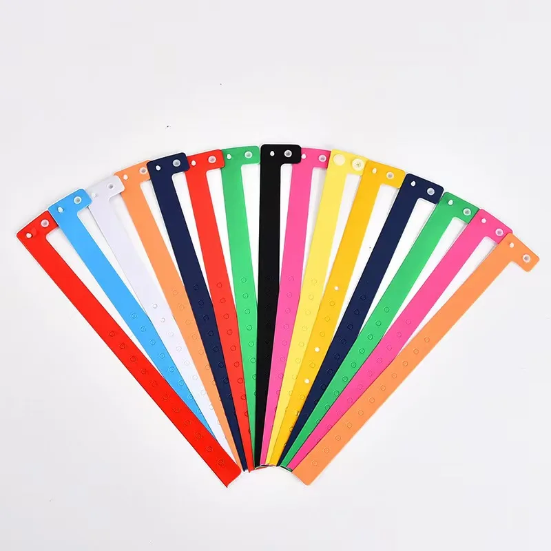 Custom Cheap One Time Use Wrist Band Customised Logo Rubber Plastic Bracelets For Events Festival Party