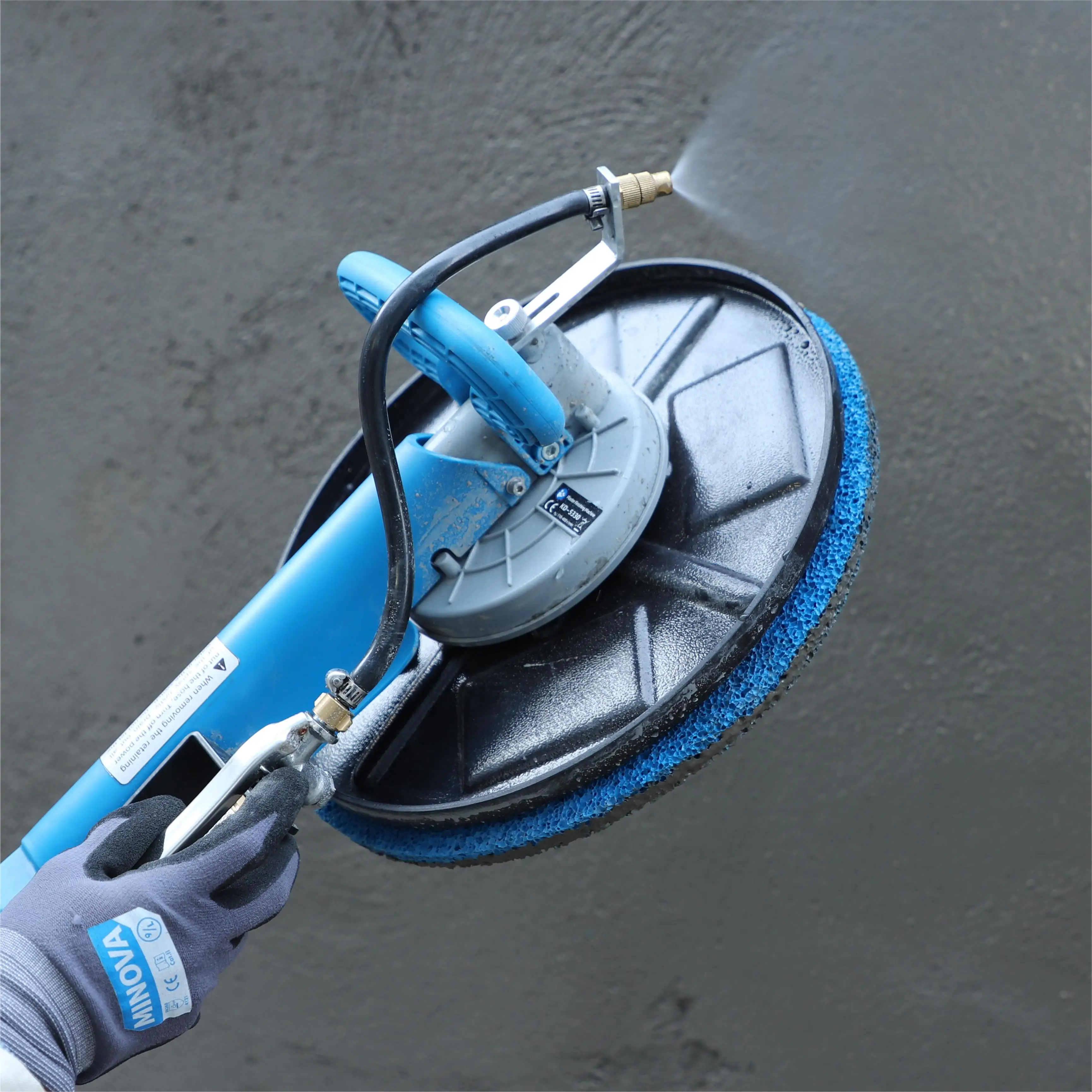 MINOVA High Efficiency Long-Handed Floor Wall Polisher Multi-Function Dustless Sander Machine For Wall