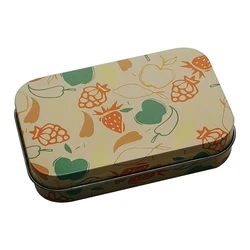 New Arrival Food Grade Child Proof Small Hinge Tin Box  For Candy Mint Pill Portable