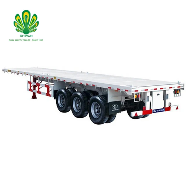 china factory 45 ft container transport cargo flatbed semi truck trailer for sale