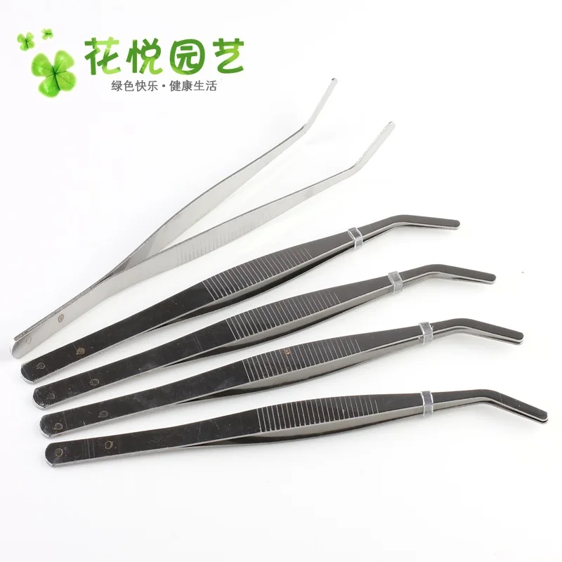 Chunjun Stainless Steel Elbow Diy 17cm Landscape Gardening Tool Tweezers