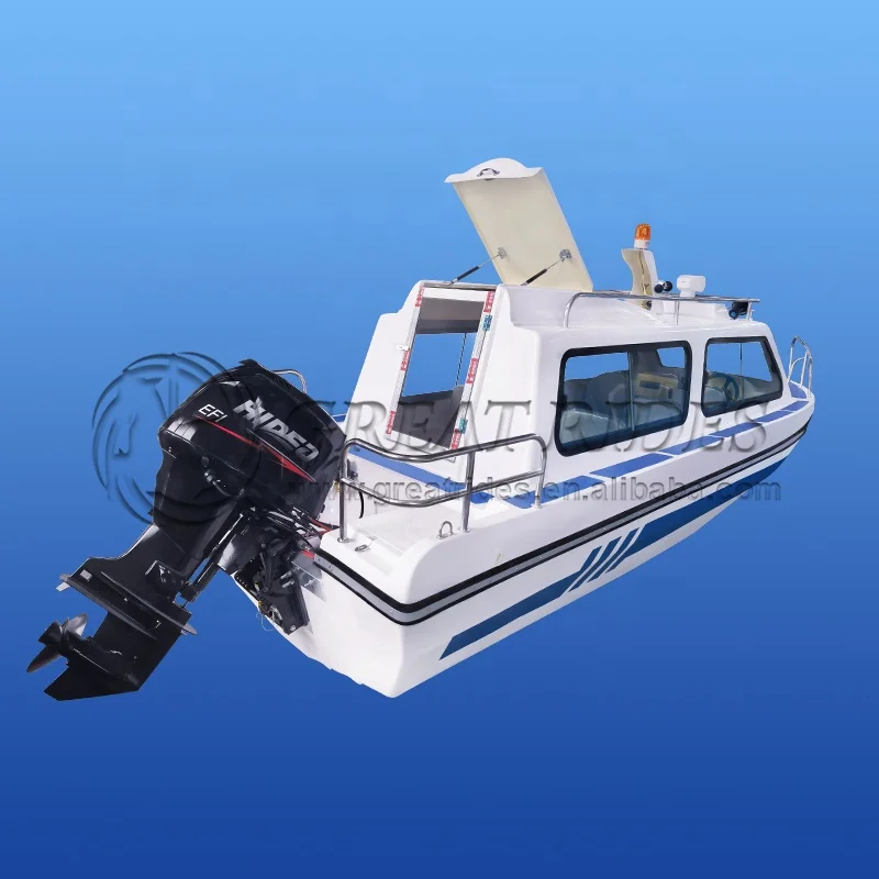 Most Popular High Quality Water Play Equipment Product 19.6ft/6m Fiberglass Leisure Speed Boat Yacht for Sale