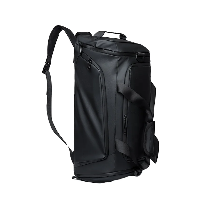 Large Sport Style Gym Bag Wet & Dry Separation Separate Shoe Compartment Fashion Leather Crossbody Tote Backpack for Travel