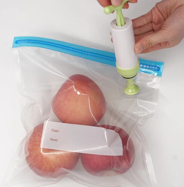 BPA Free air valve mini plastic bag home Reusable food vacuum bag