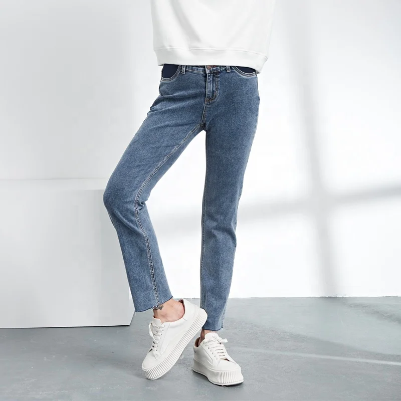 Denim Jeans Maternity Pants For Pregnant Women Clothes Abdominal Pencil Pants Skinny Trousers Pregnancy Jeans