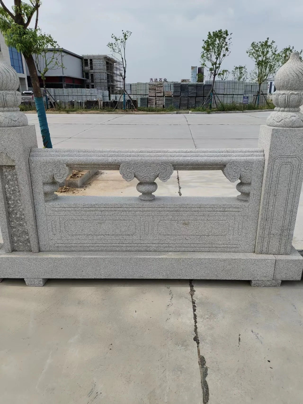Interior Lobby Stone White Marble Balusters Handrail for outdoor steps stone white black gray G602 G603 G654 granite
