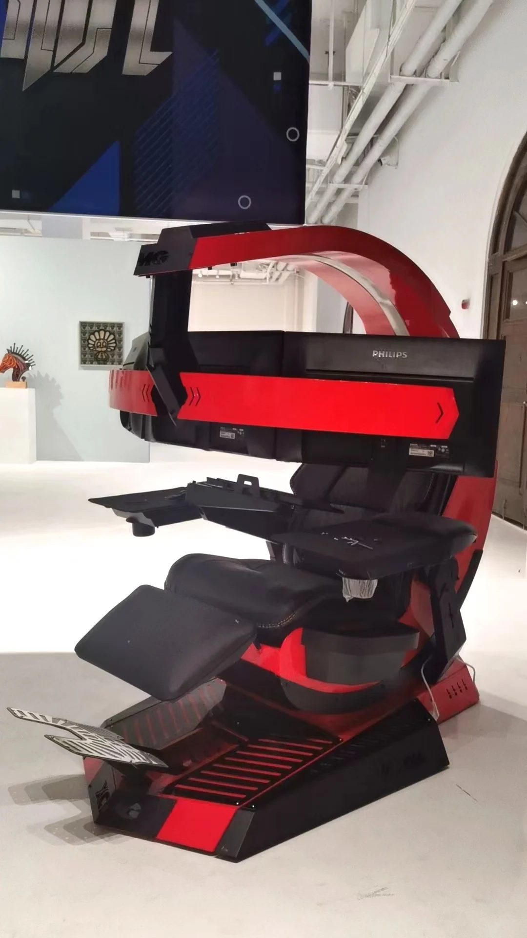 Cluvens Manticore genuine leather Zero Gravity Recliner Chair cockpit option memory foam with massage  support multi monitors