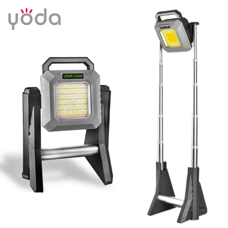 type c portable handhold 360 degree adjustable height telescopic led cob work light