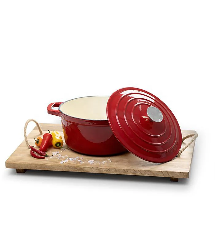 High-Class Non Stick Dutch Oven Cast Iron Pot Round Shape Casserole Set Cookware Enamel Casserole Dish