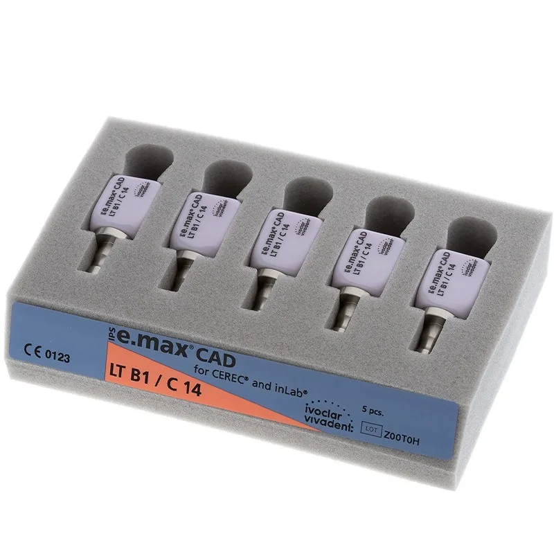 IPS emax CAD C14 Porcelain Block lithium disilicate  for Aesthetic restoration