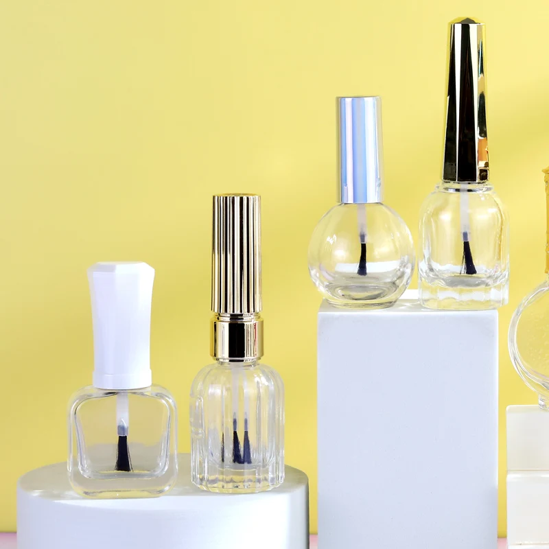 Idealpak 7ml Nail Polish Glue Bottle Nail Polish Bottle Transparent 5ml OEM