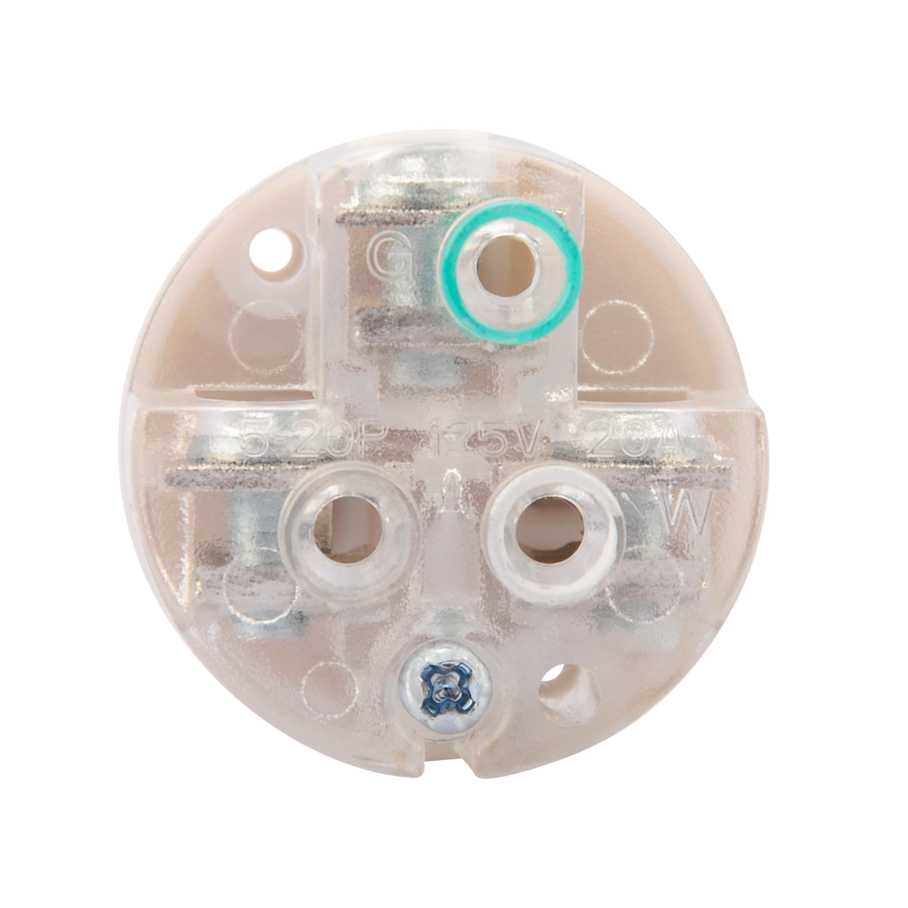 Electrical Replacement Plug, Extension Cord Ends Male Plug, NEMA 5-20P, 20 Amp 125 Volt, 2 Pole 3 Wire Grounding, ETL Listed