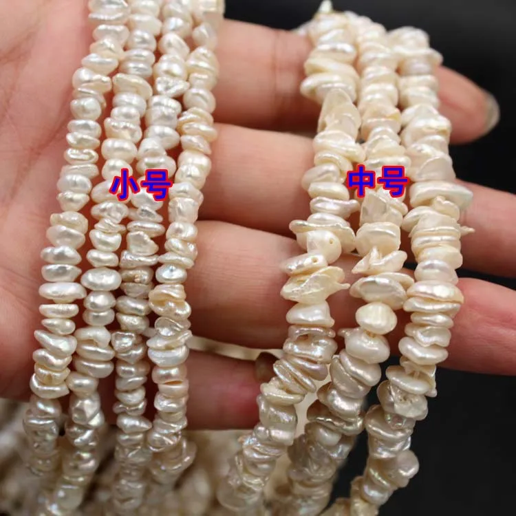 baroque shape Keshi Pearl Strand Natural Freshwater Pearl Strand for Jewelry Making