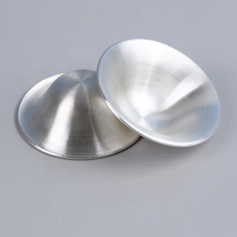 CE certificate 999/925 silver nursing cup breastfeeding silver cups reuse silver nipple cups breastfeeding pad nipple shield