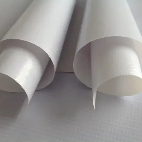 China Manufacturer Water Resistant Large Format Printable PVC Glossy / Matte / High Glossy PVC Film Flex Banner Roll