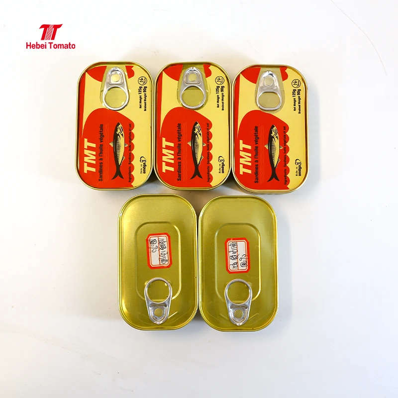 Ready to Eat Delicious Canned Fish Sardine in Vegetable Oil in Brain