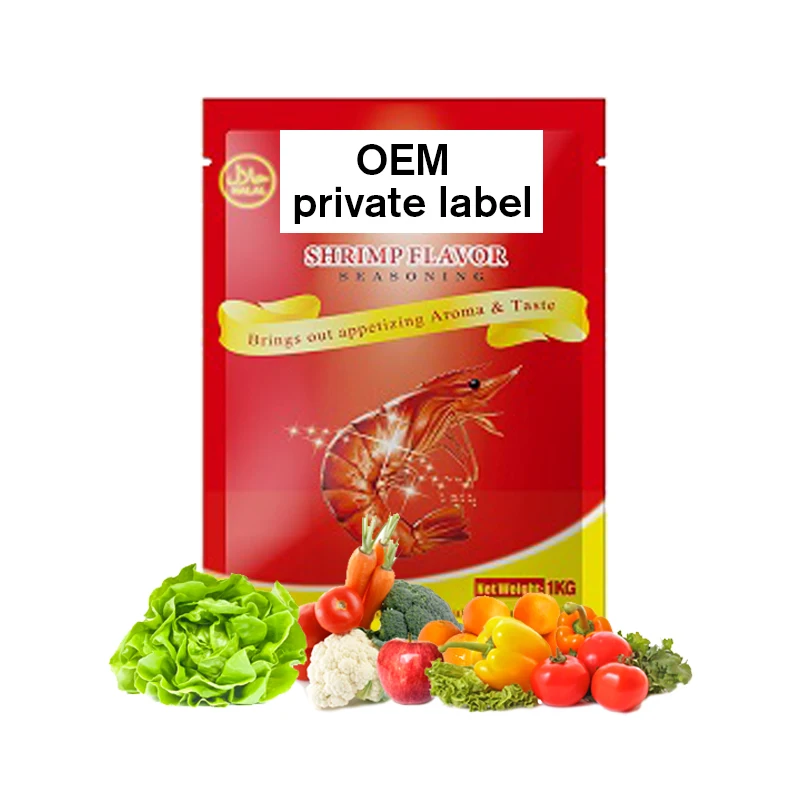 Delicious Weapon 10g/50g/100g/25kg Dried Shrimp Flavour Seafood Seasoning Powder For Wholesale