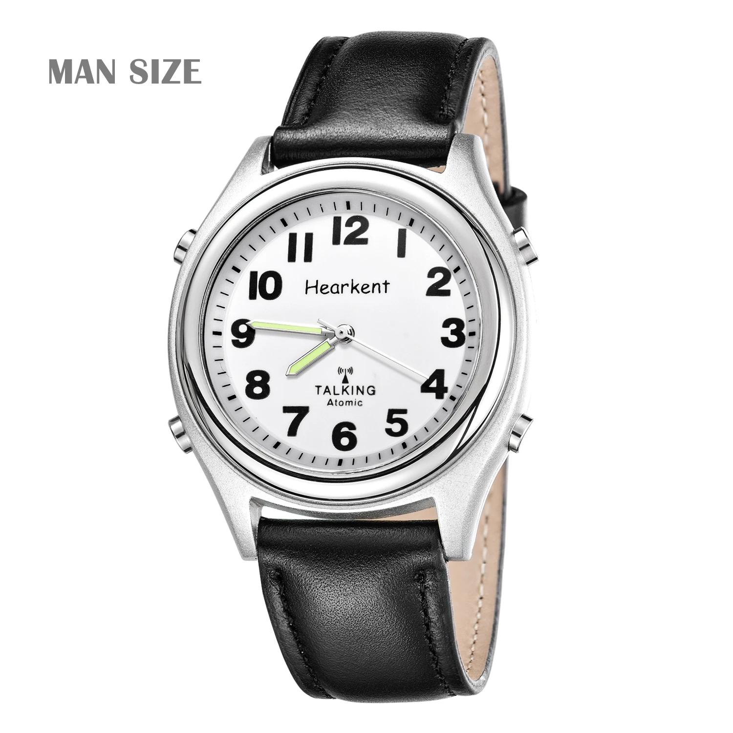 Hearkent  Atomic Talking Watch for Old Men Speaking Wristwatch for Blind Elderly Visually Impaired Low Vision