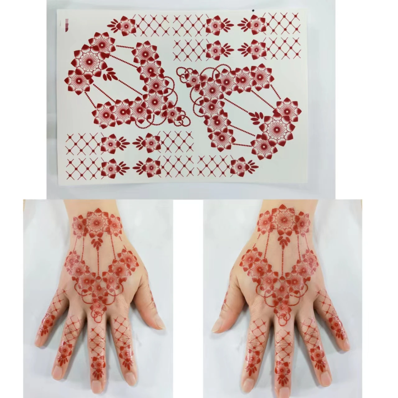 Henna Tattoo Stickers Hands And Feet Henna Tattoo Stickers Temporary Custom Henna Tattoo Sticker