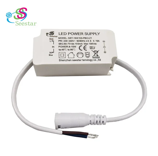 Seestar IP42 Constant current Low PF isolated AC220-240V DC50-75V 150mA 8W 9W 10W 11W 12W  LED down light driver
