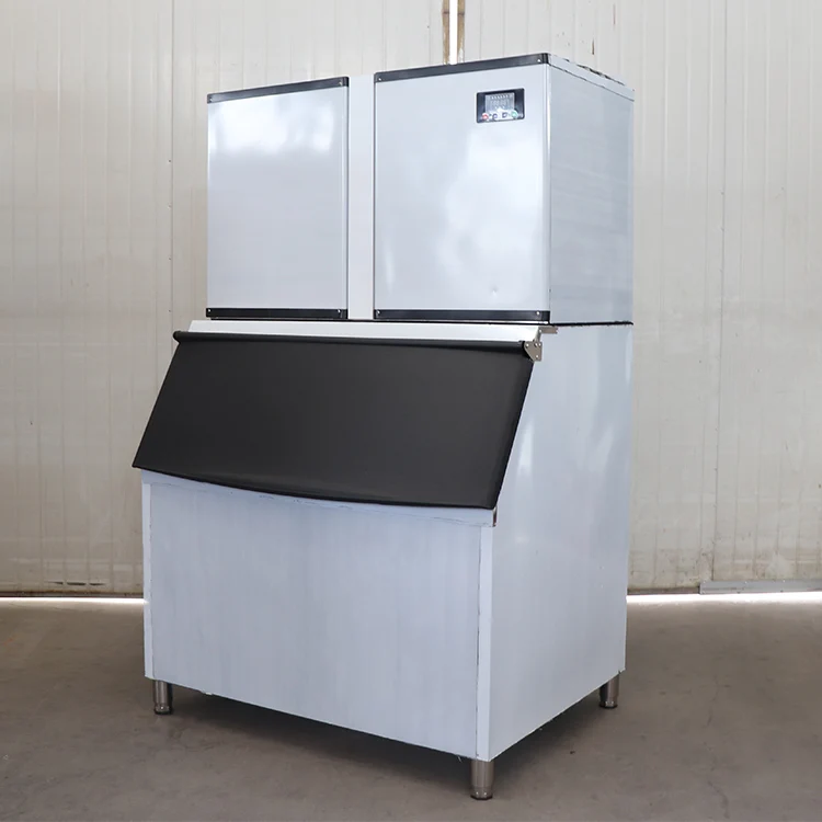 1000Kg 24Hrs High Output Large Power Electric CE Certification Square Ice Cube Maker Machine