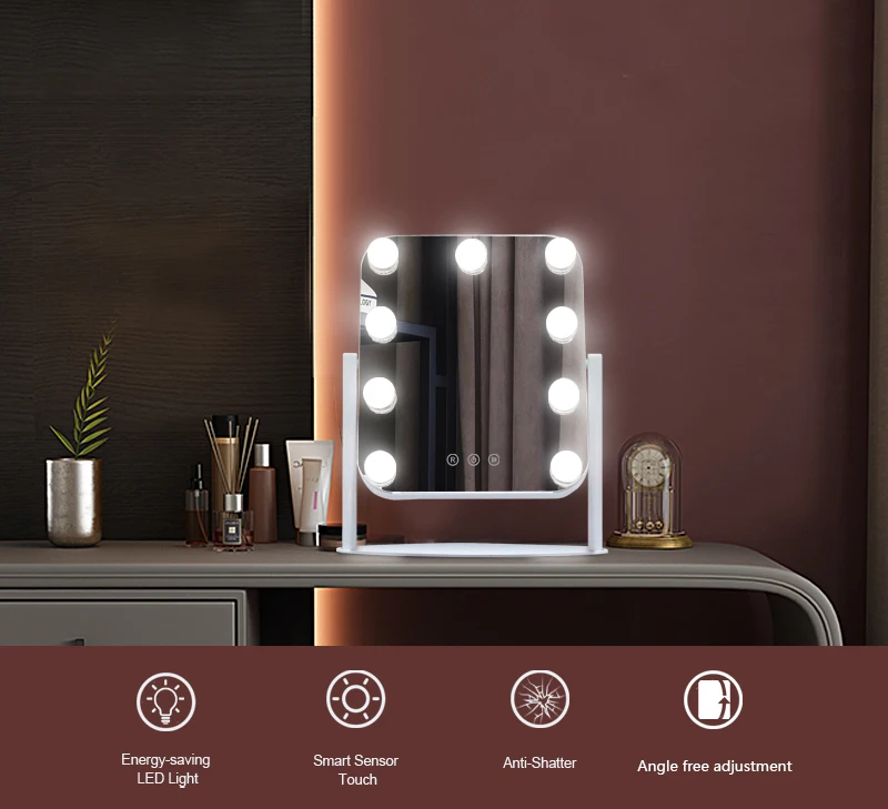 Makeup Vanities Frame Table Touch Screen Hollywood Makeup With Led Lights Led Vanity Hollywood Mirror