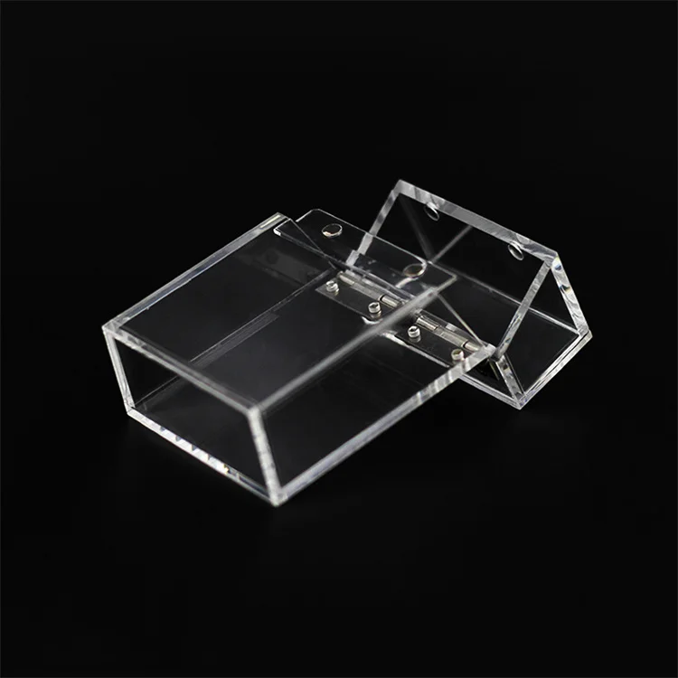 Пользовательский портативный прозрачный магнит Lucite коробка для хранения сигарет акриловая