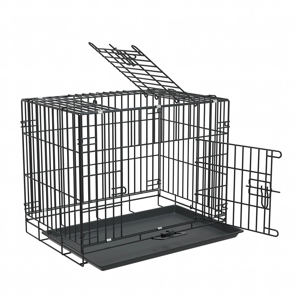 Pet Products 30 inches (75*47*57.5cm) installation-free foldable pet cage with toilet for home use for cats and dogs
