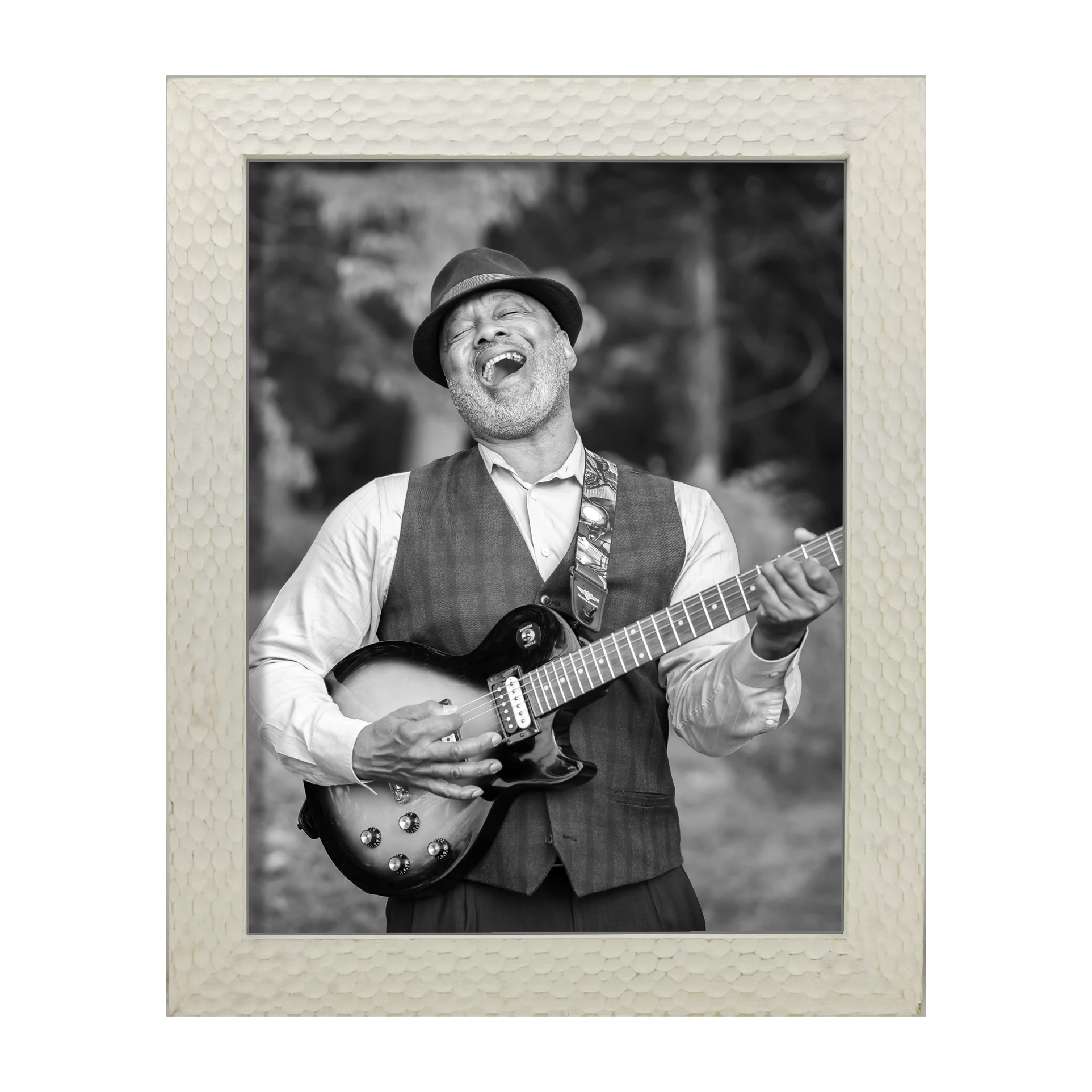 Wholesale Vintage Rustic High Quality Pine White Poplar Solid Wood Frame Photo, Distressed Wooden Hammered Antique Frame Picture