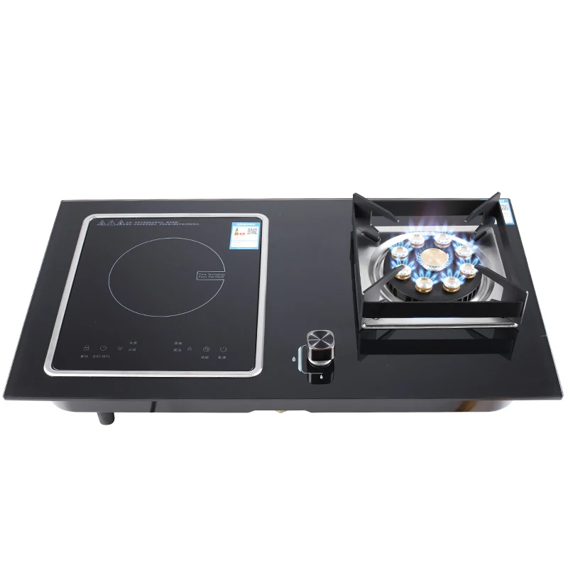 kitchen built in appliances LPG electric gas electric stoves 2 burner for Outdoor Household Hotel Garage Glass Surface Material