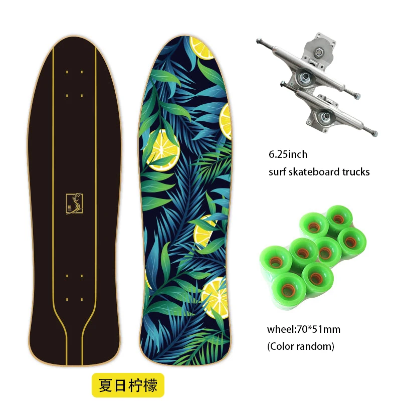  Surf скейт S7 Land резчик Surfskate 7 слоев клена для серфинга катания на