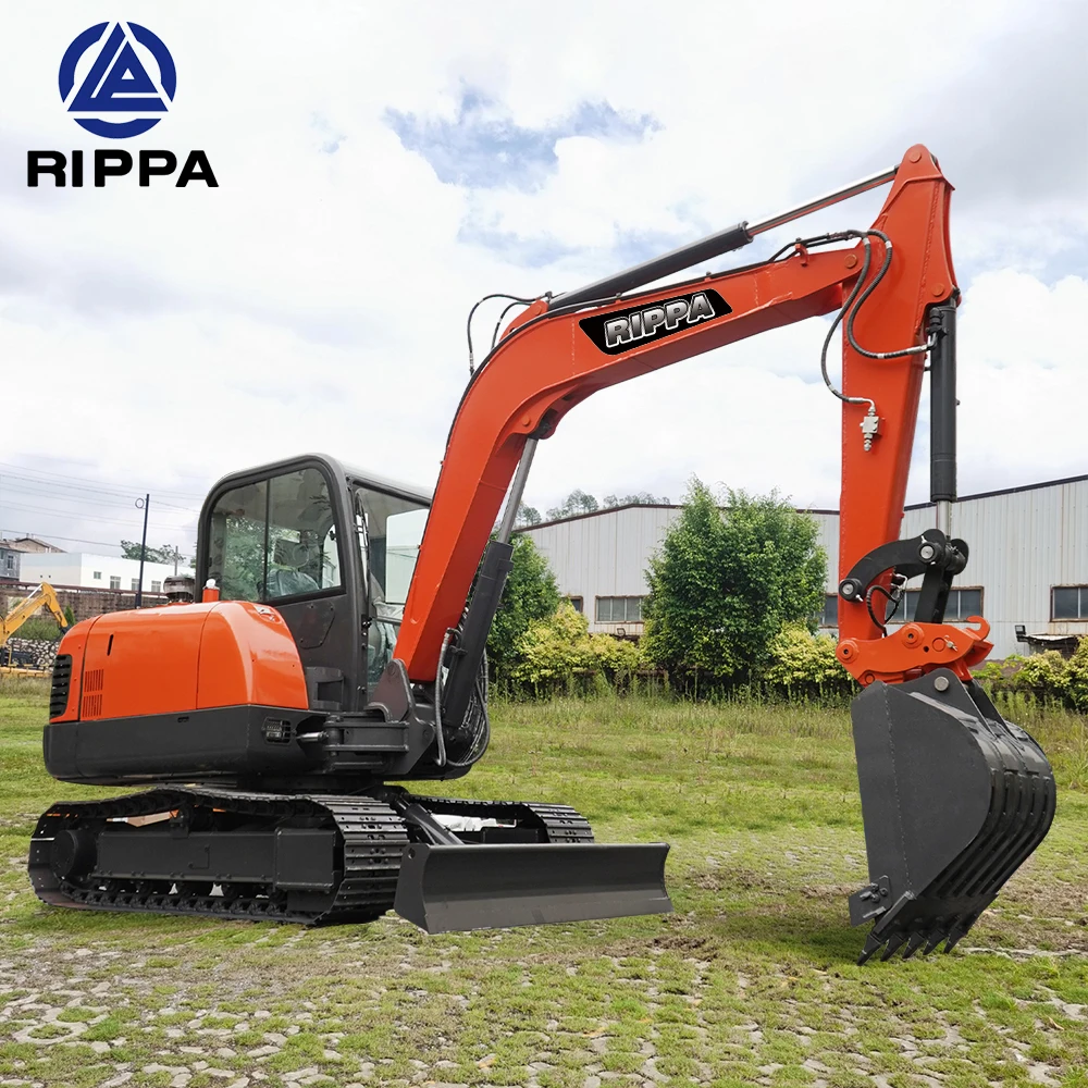 Rippa Machine Manufacture EPA Yanmar Engine Micro Bagger 4 5 T 6 Ton Small Excavator Mini Digger Excavator