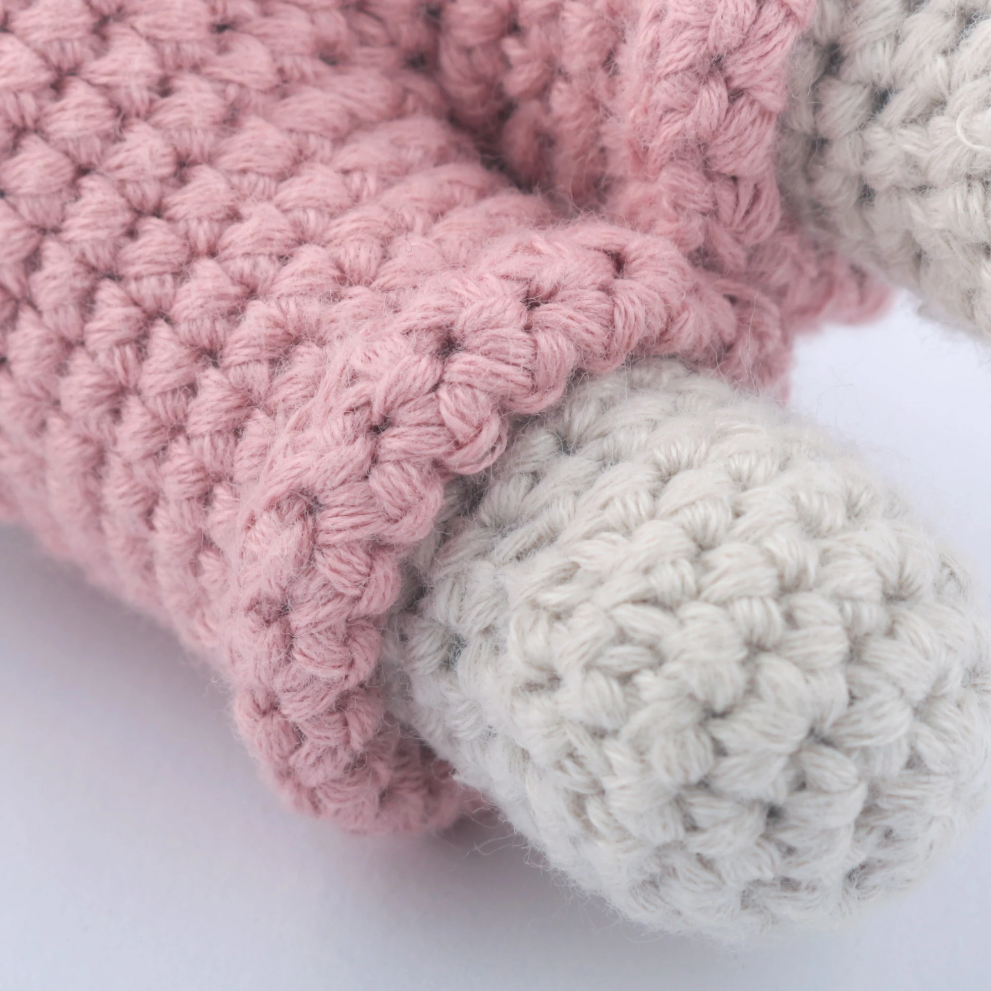 100% Handmade Kids Crochet Rabbit Animals Toys Soft Plush Doll Woven Cotton Crochet For Baby Gifts Toy