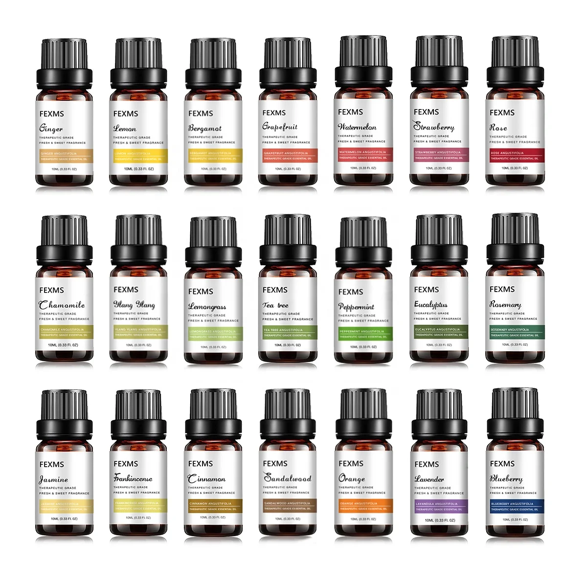 FEXMS 100% Natural Chamomile Essential Oil 10 ml Wholesale Chamomile Oil for Skin Body Massage Oil and Aromatherapy