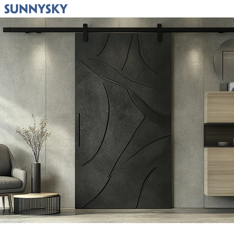 Sunnysky на заказ алюминиевая дверь сарая раздвижная металлическая