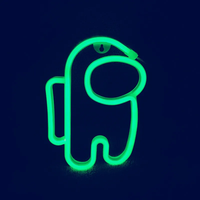 led astronaut figura anime rgb neon strip lights event decoration supplies decoration items for event custom neon light