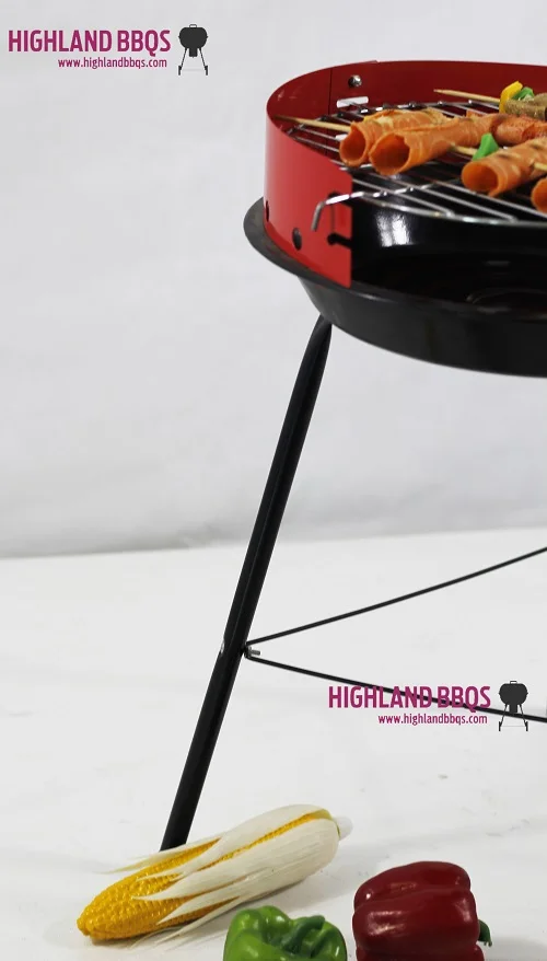 14 inch simple round BBQ Grill outdoor camping portable grill table top charcoal grill