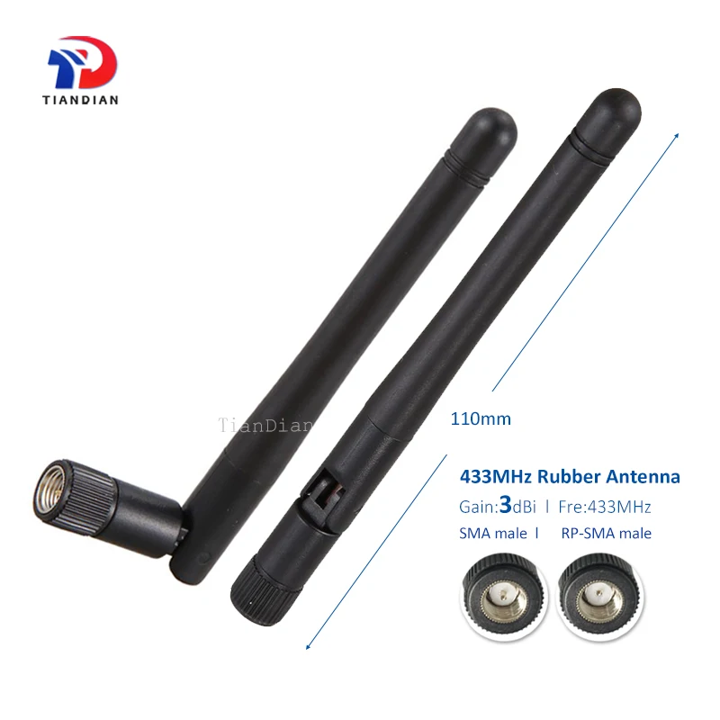 Оптовая цена Gsm Wifi 868 МГц 915 Складная SMA Мужская omni 3dBi 433 резиновая утка антенна