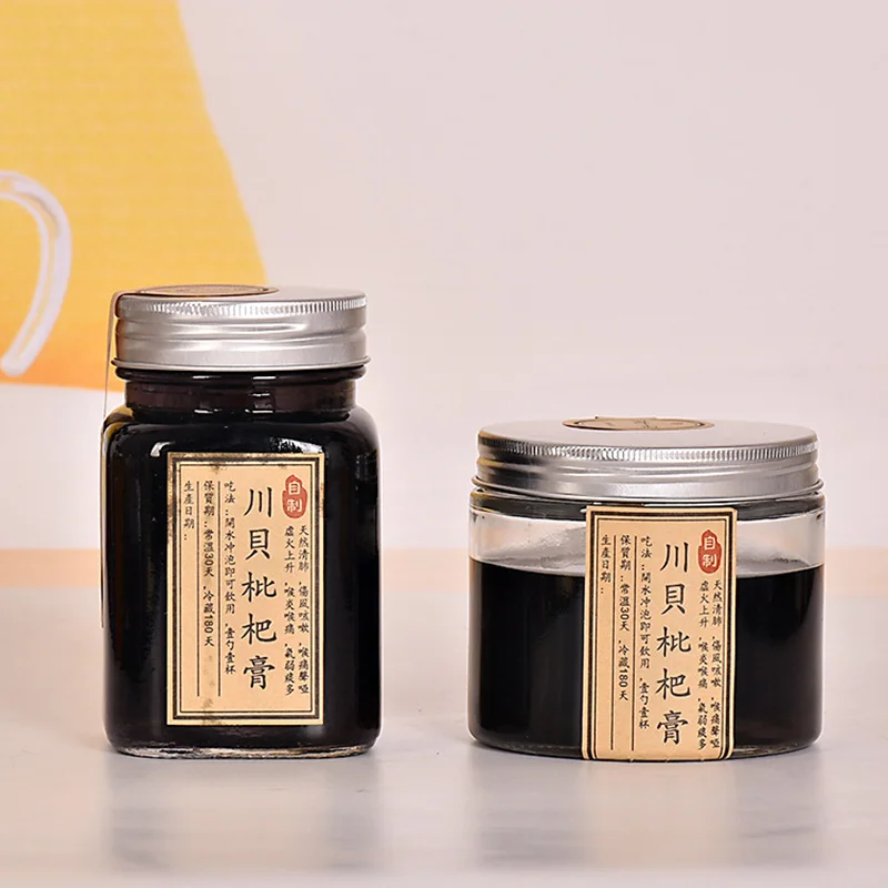 Wholesale Storage 380ml Ghee Jam Chilli Paste Bottle Candy Jars Glass square Honey Jar with Aluminium