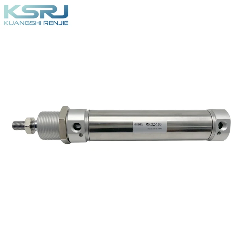 KSRJ MIC 32-100 High Precision Double acting Stainless Steel Mini pneumatic Air Cylinder