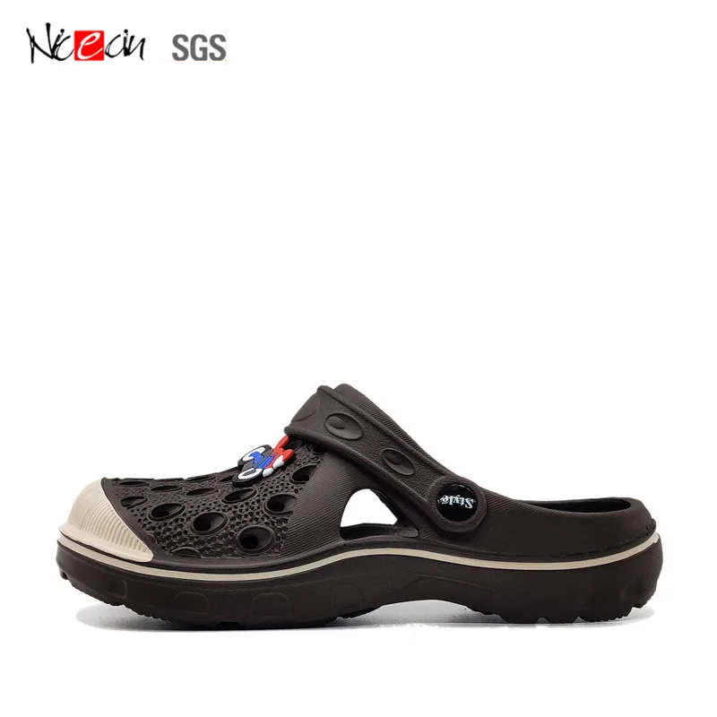 Оптовая продажа, пользовательская этикетка, садовая обувь для мальчиков, классные мотоциклетные сабо EVA