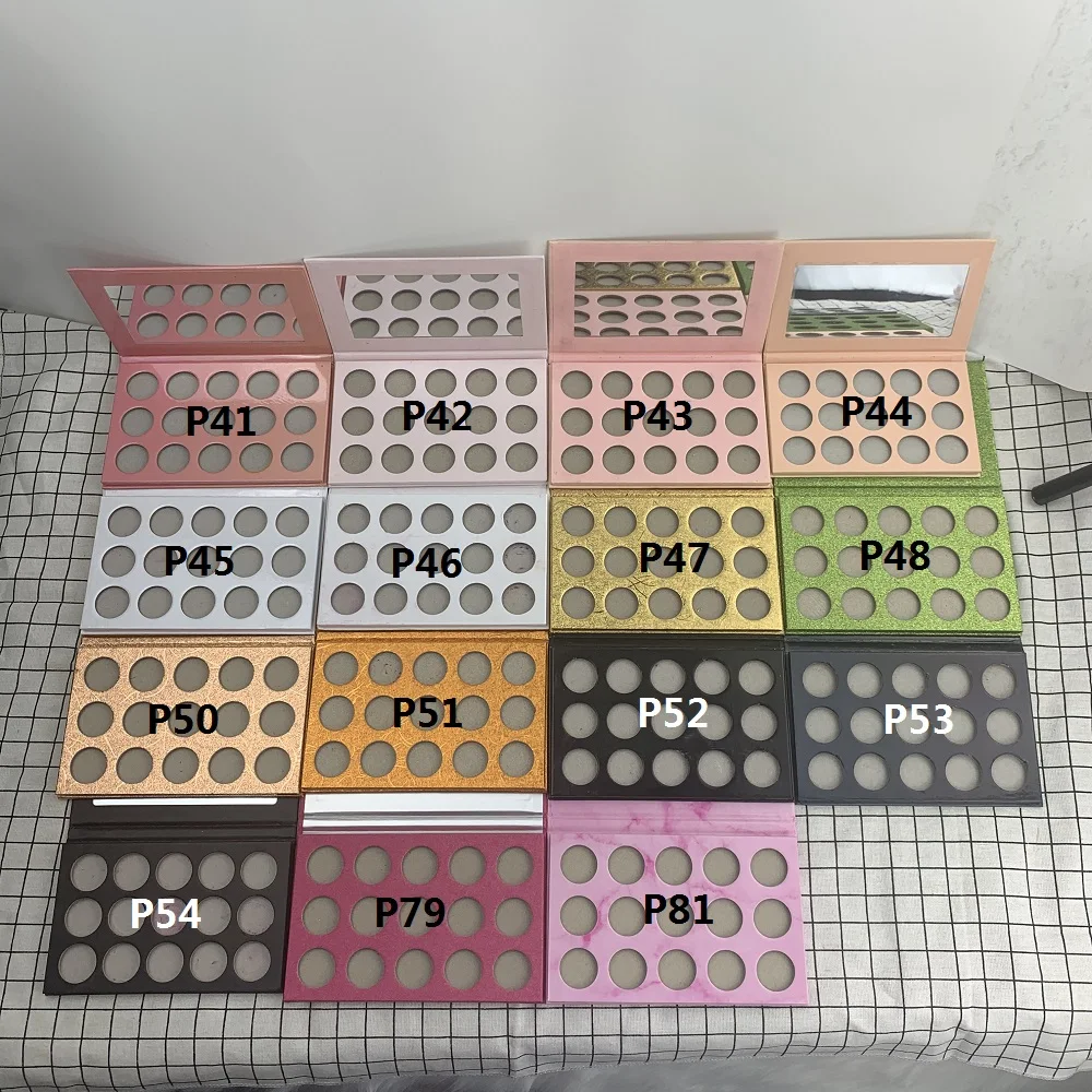 Free Choose Vegan Eye Shadow Custom Eyeshadow Palette No Brand Wholesale Makeup Colors Make-up Cosmetic Eyeshadow Palette